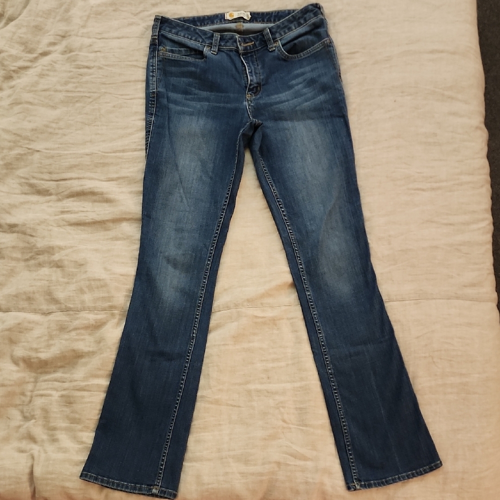 Carhartt Women's Flare Jeans in Deep Blue